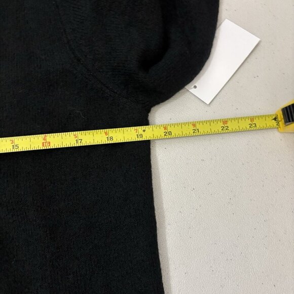 CeCe Bow Button V Neck Cardigan Black Women Medium - Picture 13 of 14